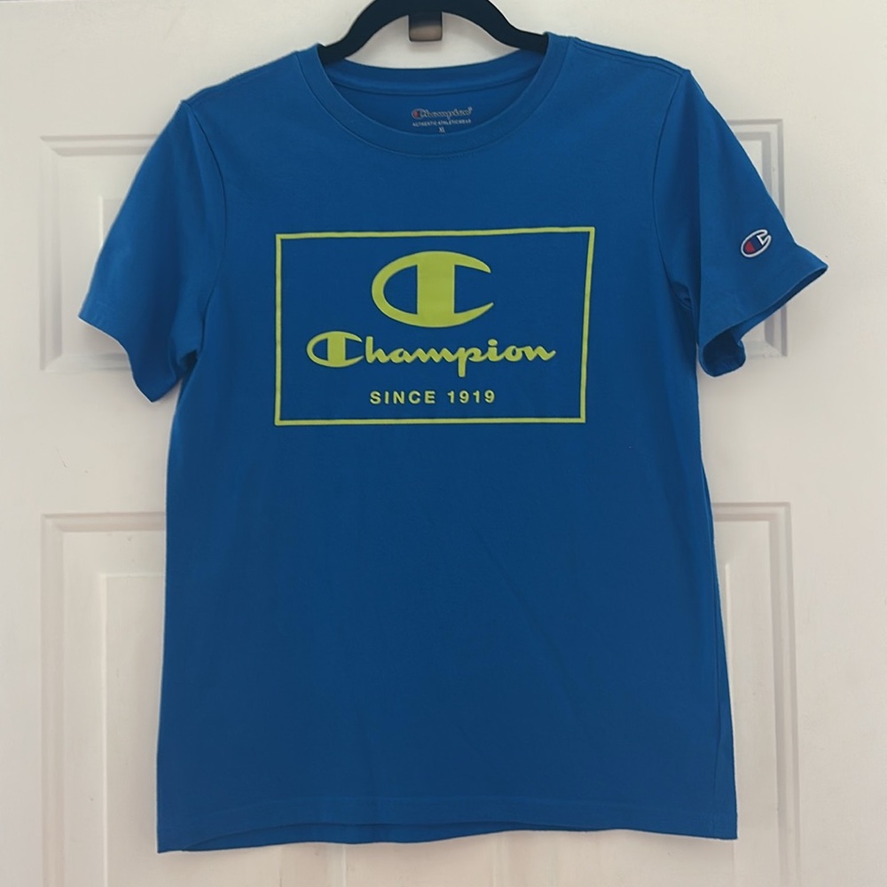 Champion Blue Short Sleeve Shirt